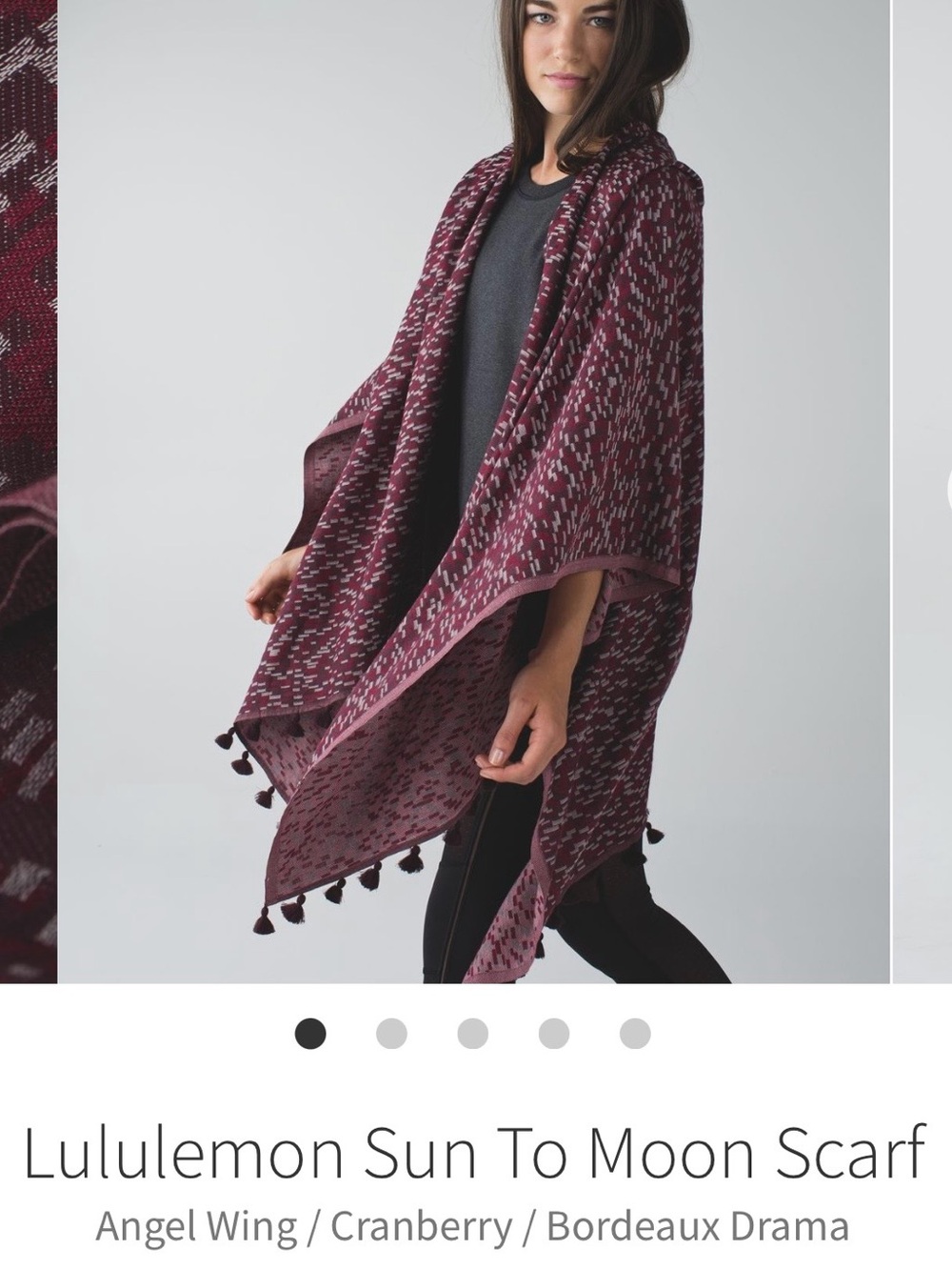 Clearance Lululemon Woven Sun To Moon Wrap Scarf Shawl Like New